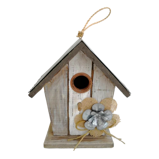 Retro Metal/Wood Birdhouse