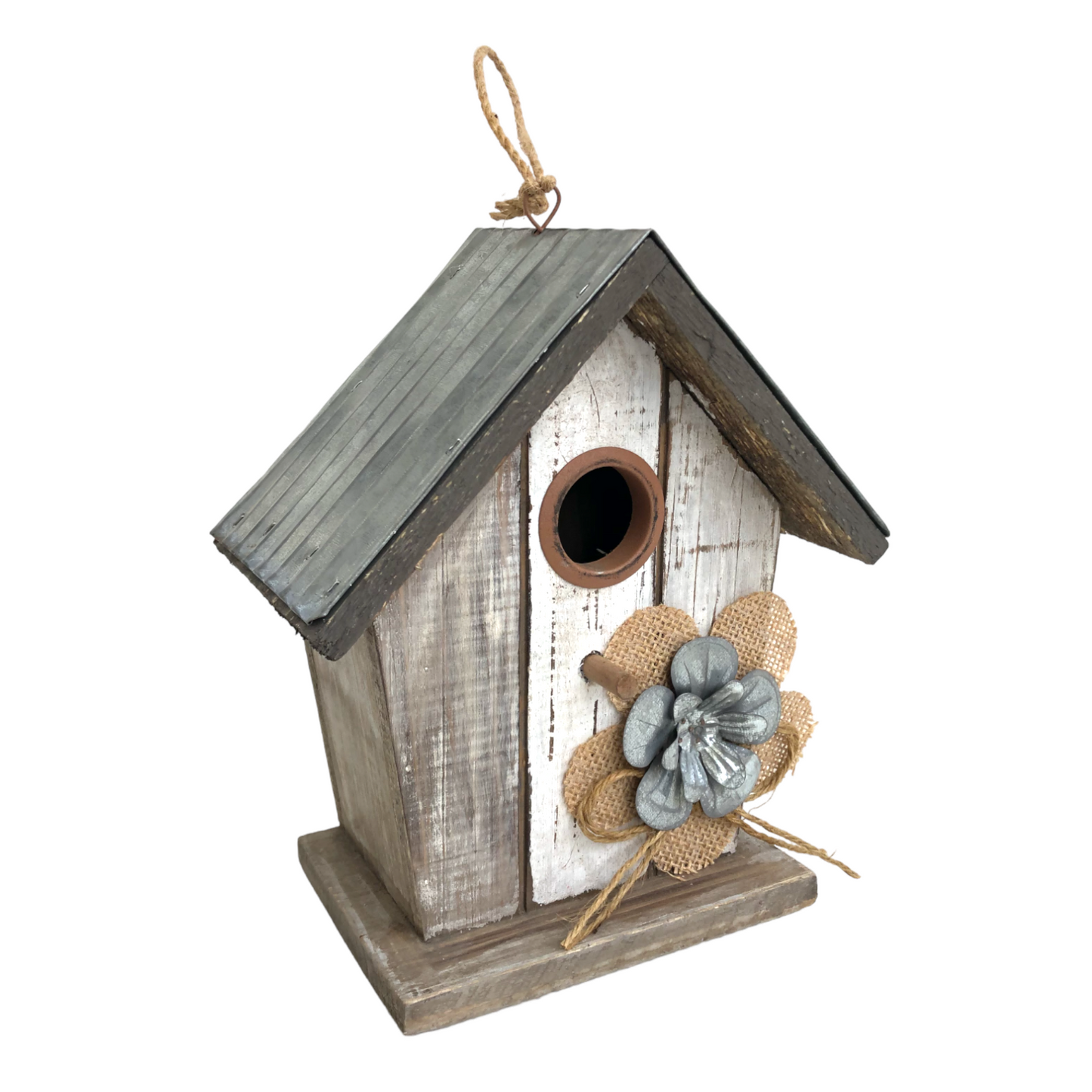 Retro Metal/Wood Birdhouse