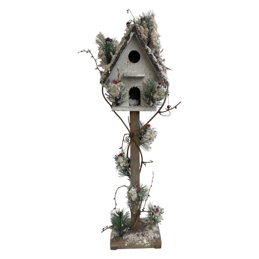 Christmas Snow-decor Birdhouse