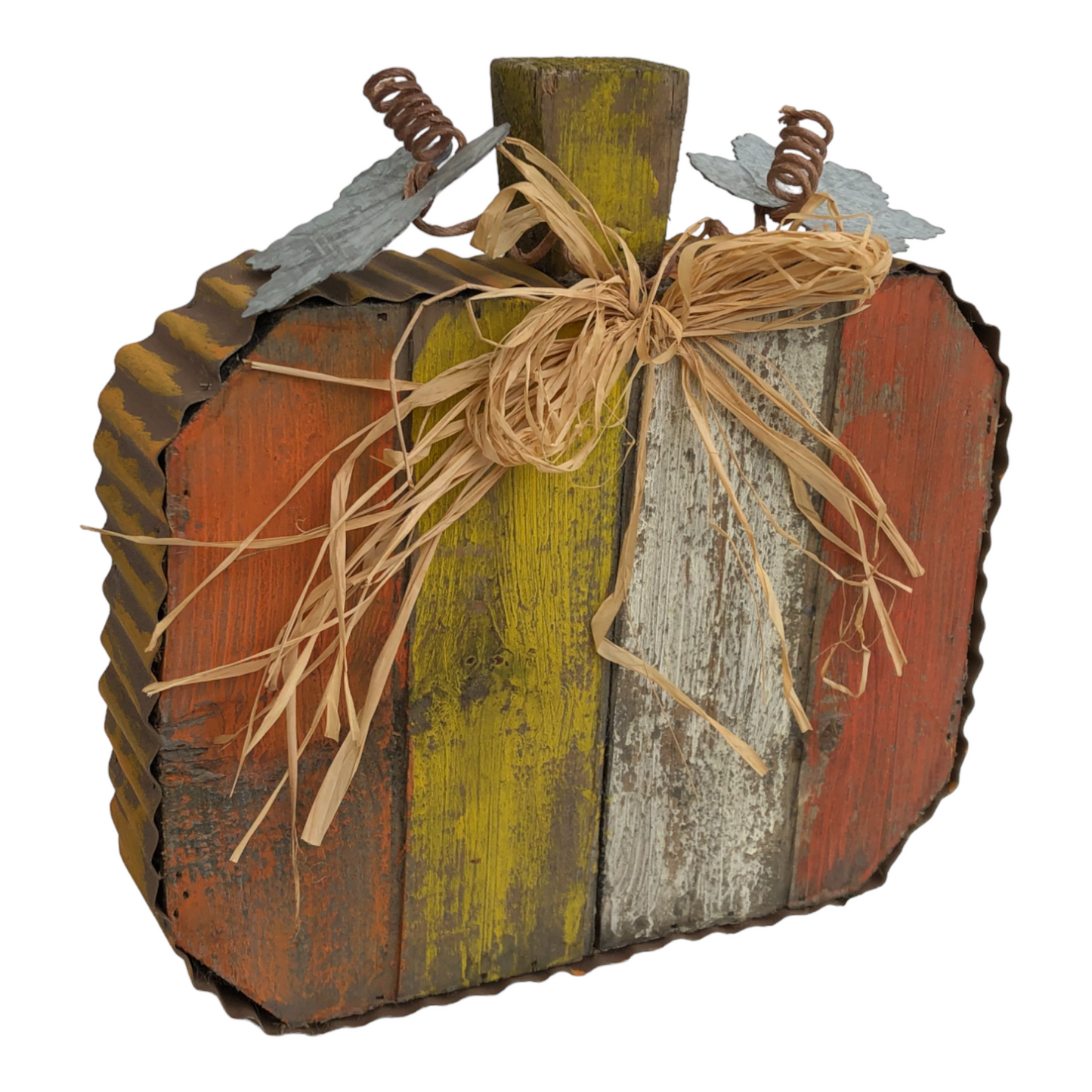 Wood/Metal Pumpkin Decor