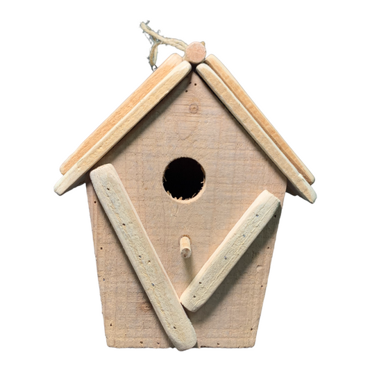 DIY Unpainted Wooden Birdhouse