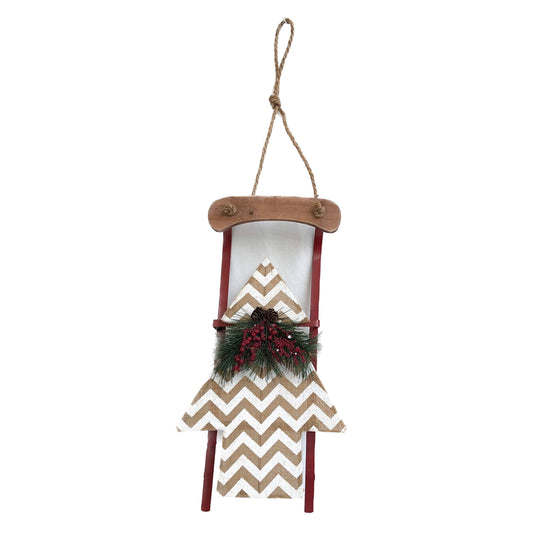 Tree Sleigh Home Wall Decor