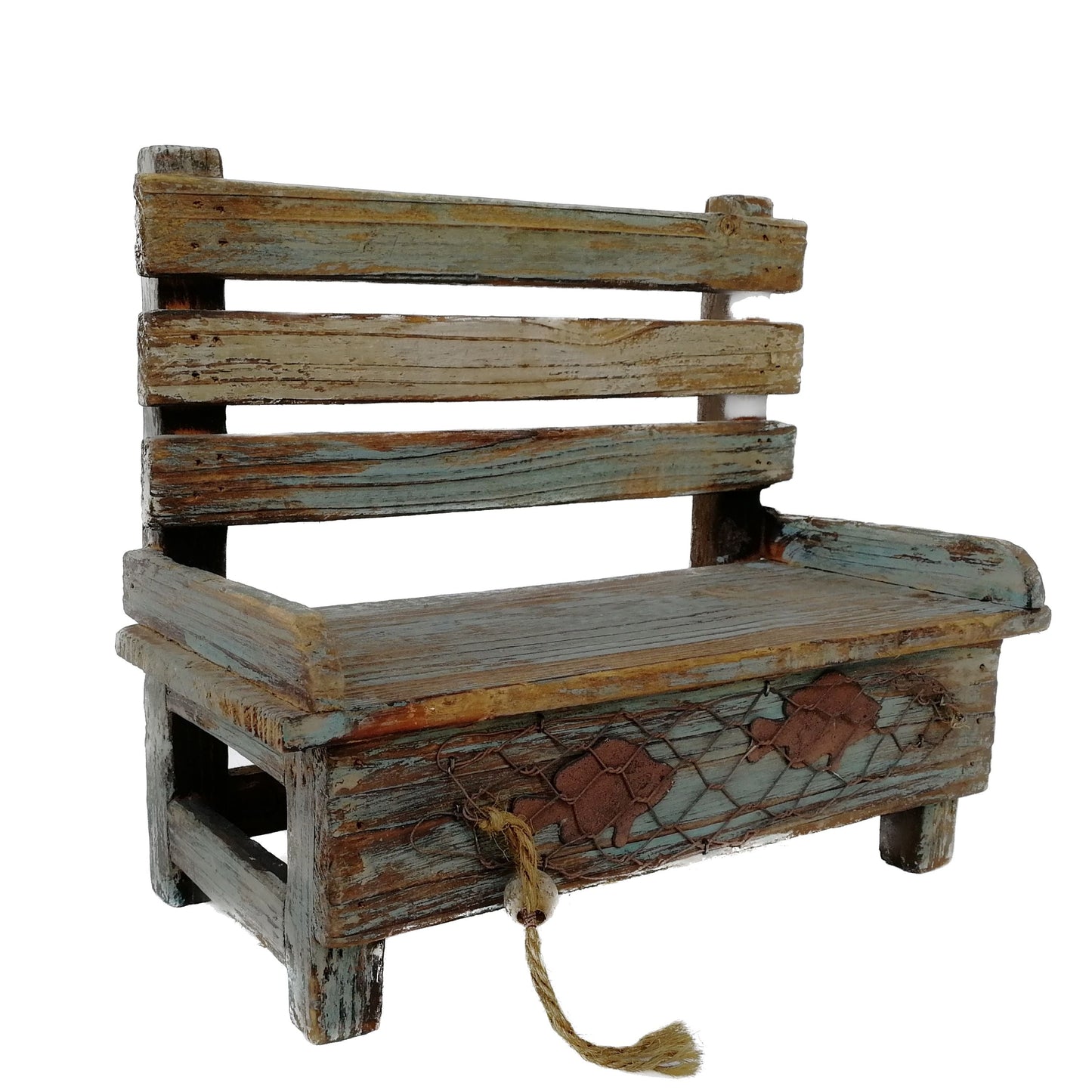 Distressed Rustic Wood Chair