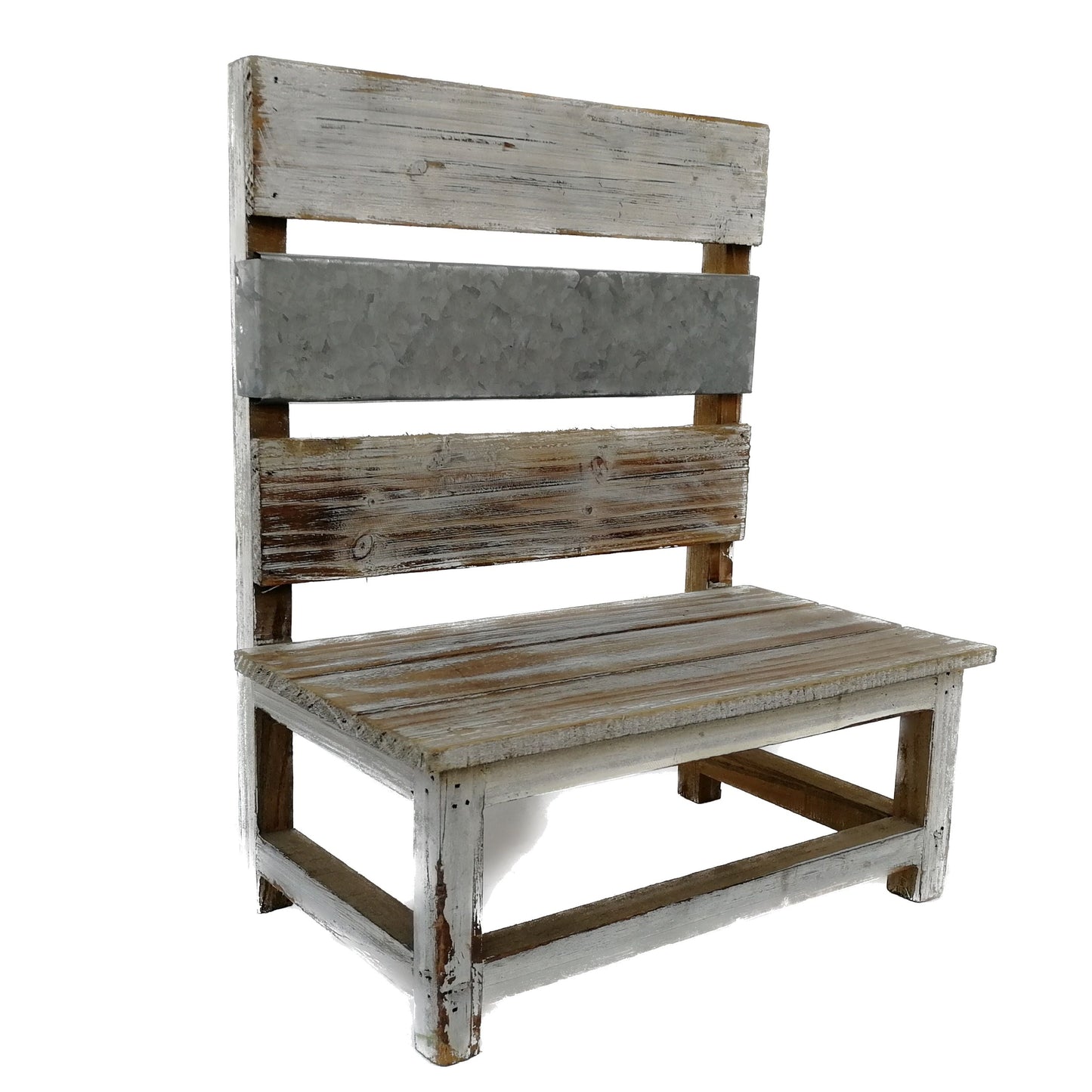 Rustic Metal/Wooden Chair for Decor