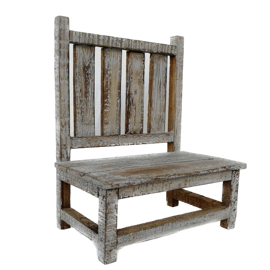 Farmhouse Rustic Wooden Chair For Decor