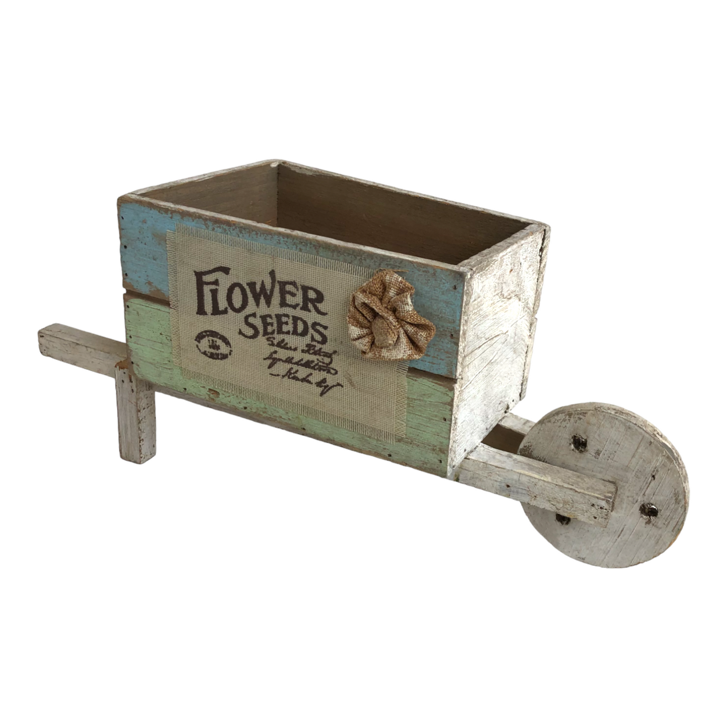 Vintage Flower Cart Planter