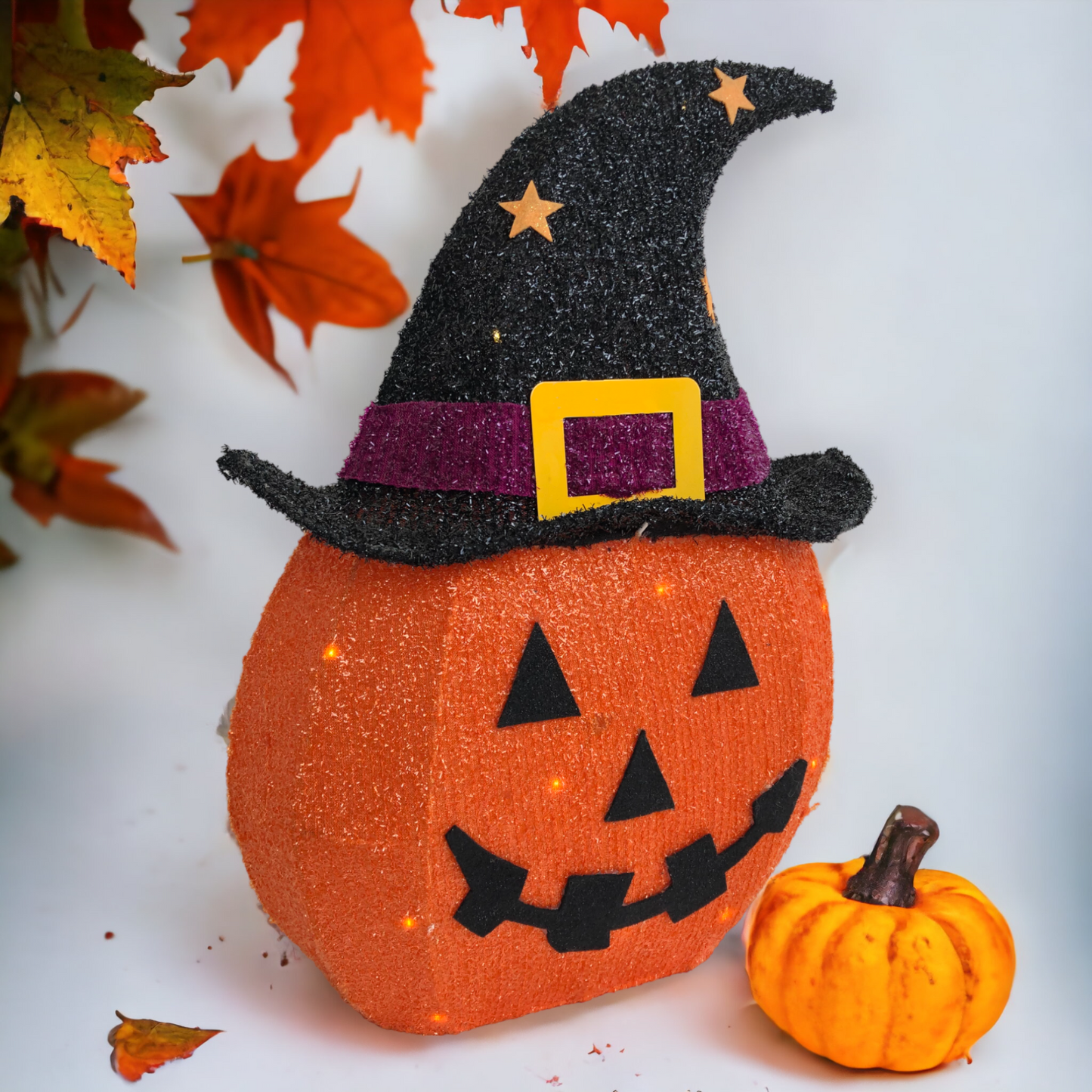 Lighted Outdoor 3D Pumpkin