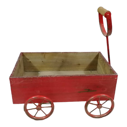 Wooden Garden Cart Planter