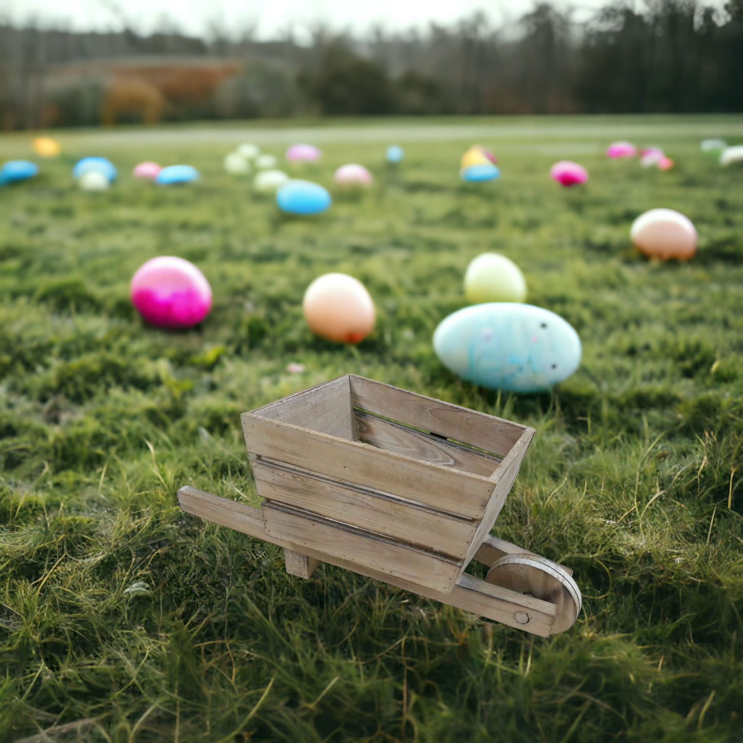 Wooden Cart Planter