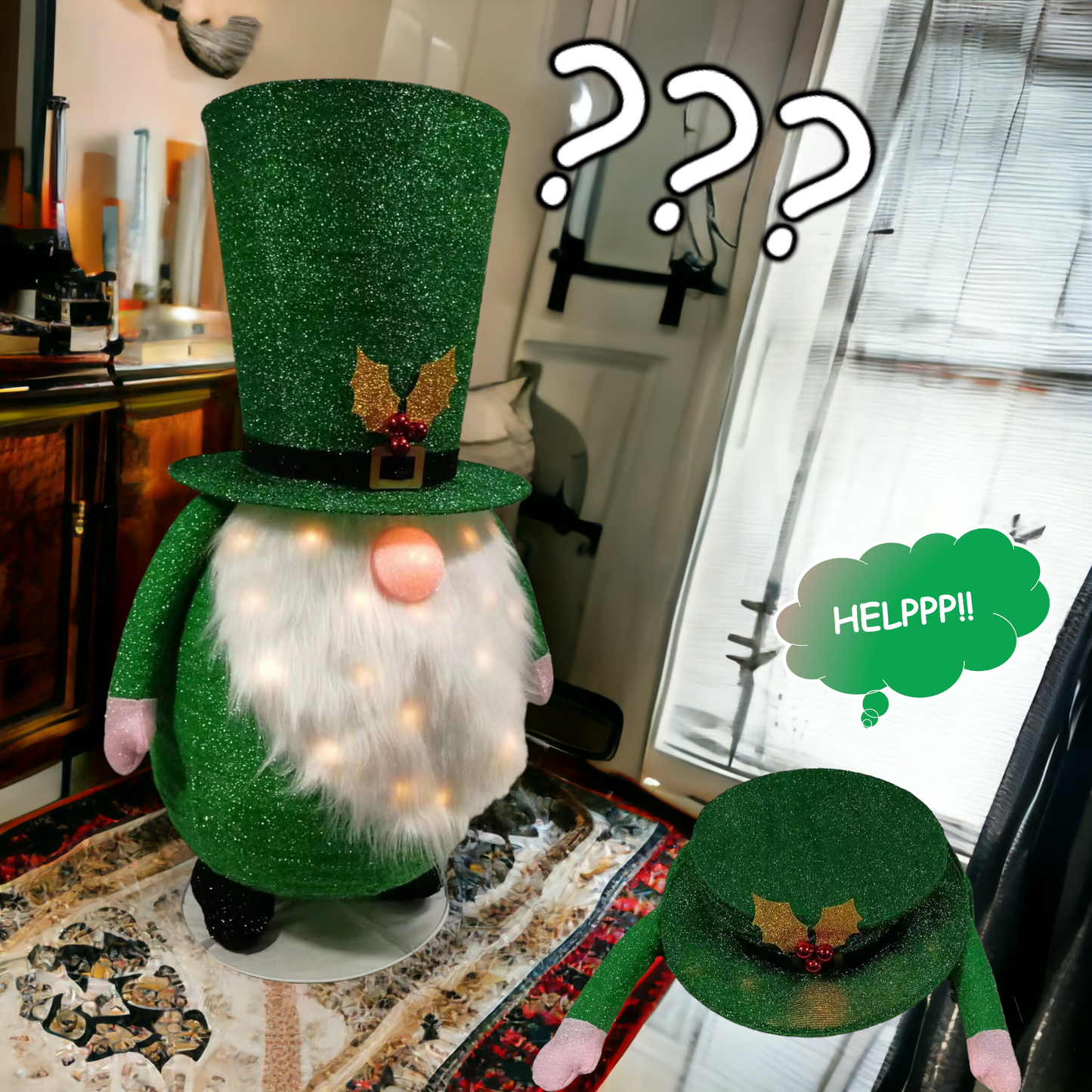 Collapsible Giant St. Patrick Leprechaun