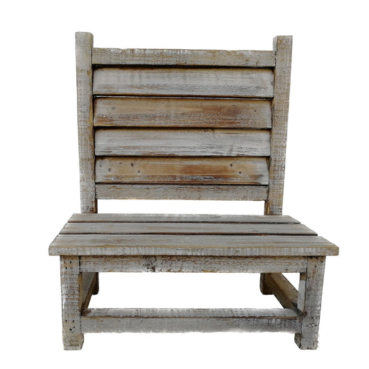 Rustic Wood Chair for Outdoor Decor