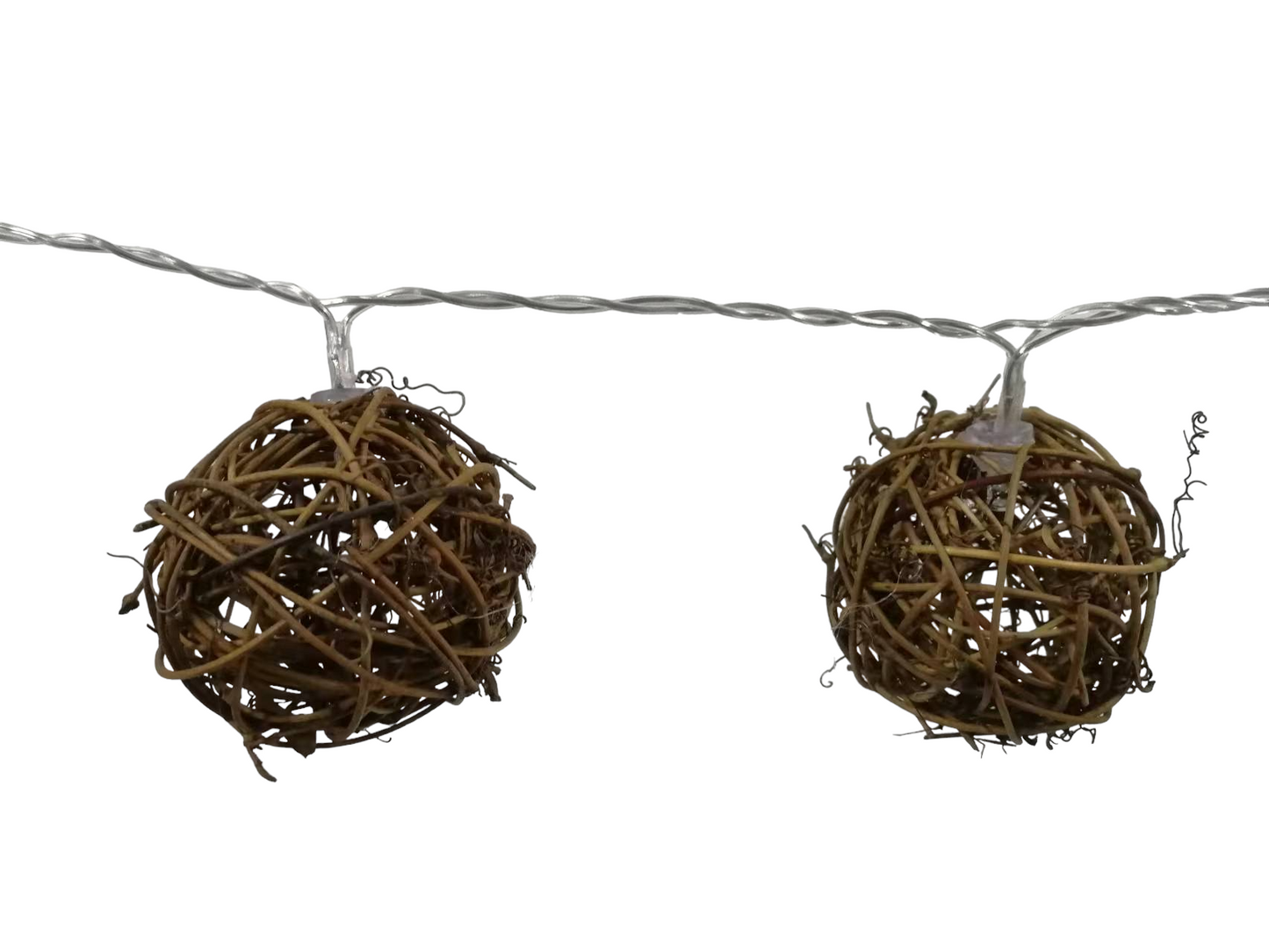 Rattan Balls String Lights