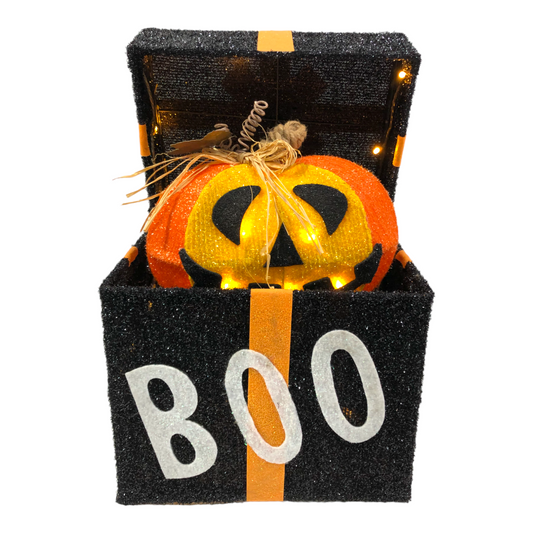 Halloween Pumpkin Moving-Lid Gift Box