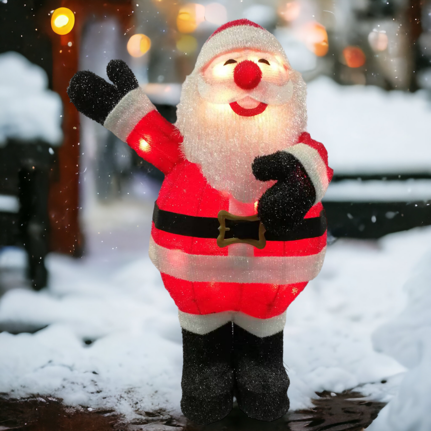 Lighted Standing Santa Outdoor