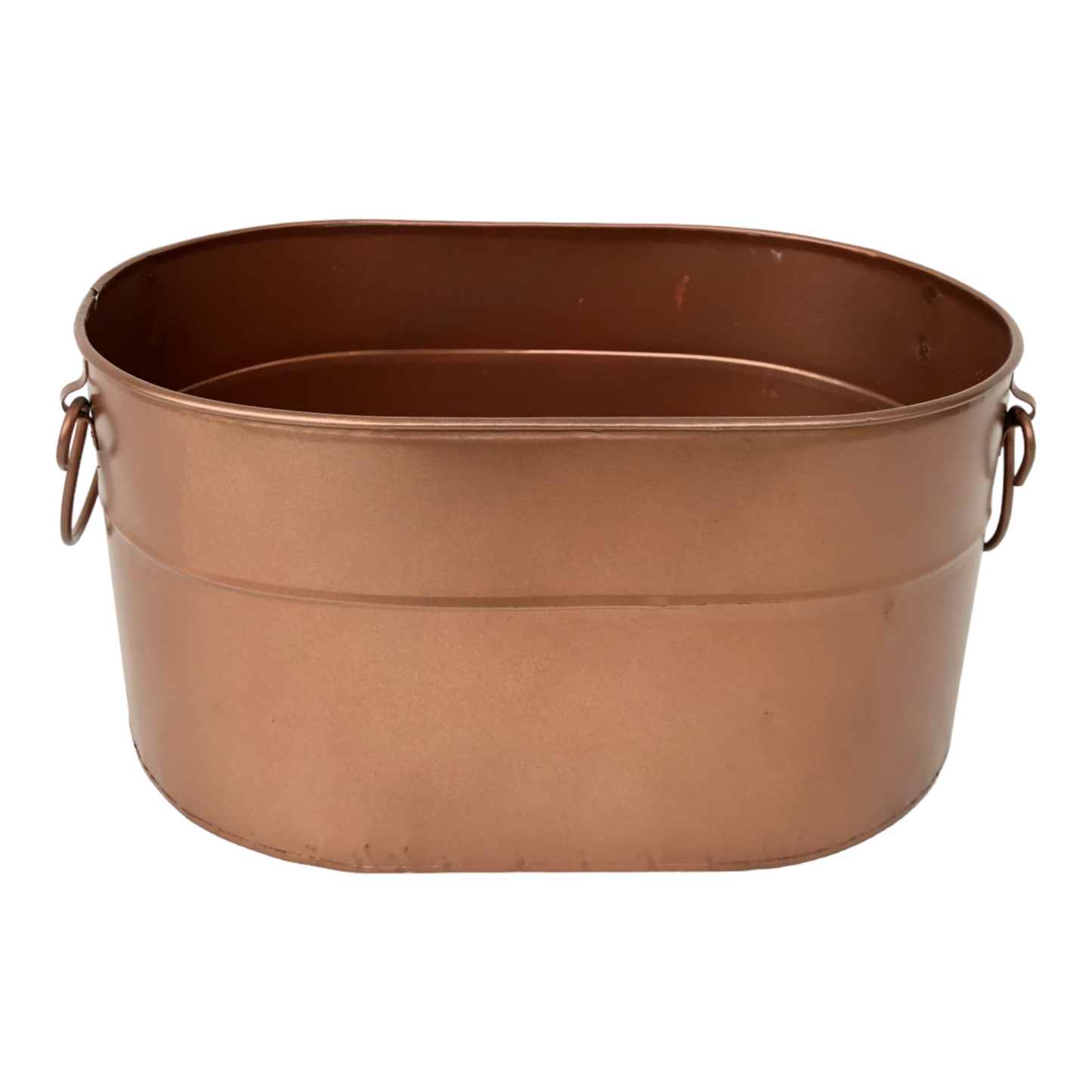 Rust-Resistant Rose gold  Metal Bucket with Handle