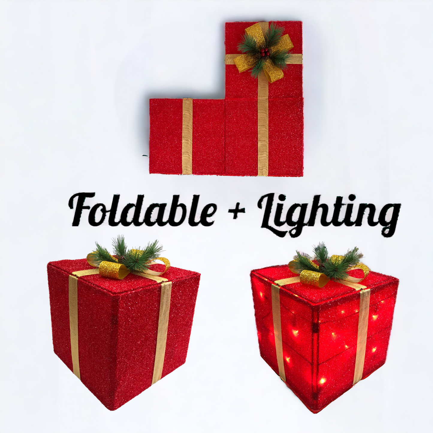 Foldable Lighted Gift Box