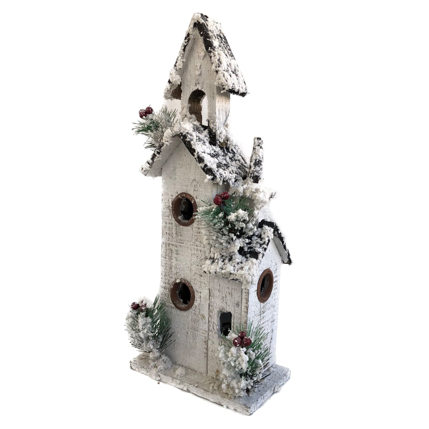 White Christmas Snowy Birdhouse