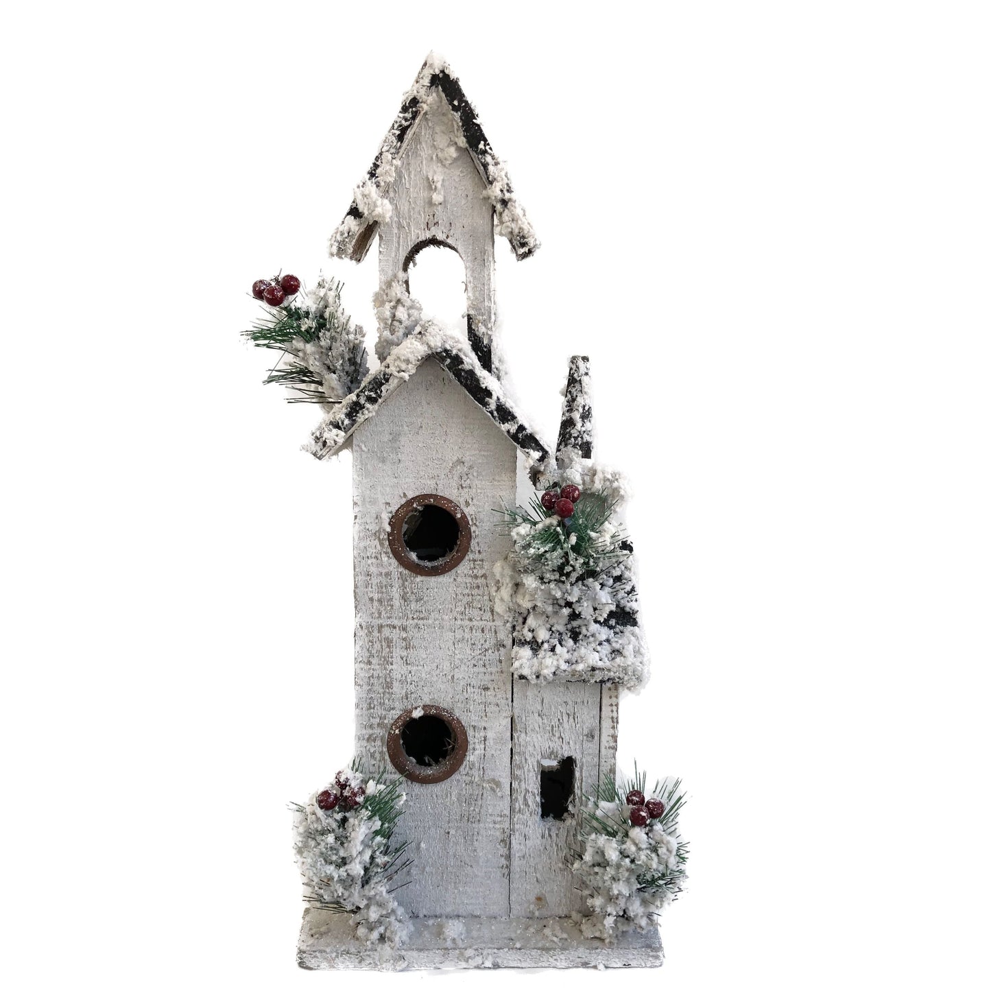 White Christmas Snowy Birdhouse